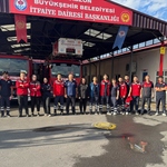 Trabzon Büyükşehir Belediyesi İtfaiye Dairesi Başkanlığı'na İtfaiyecilik Alan Uygulamaları Dersi Kapsamında Teknik Gezi